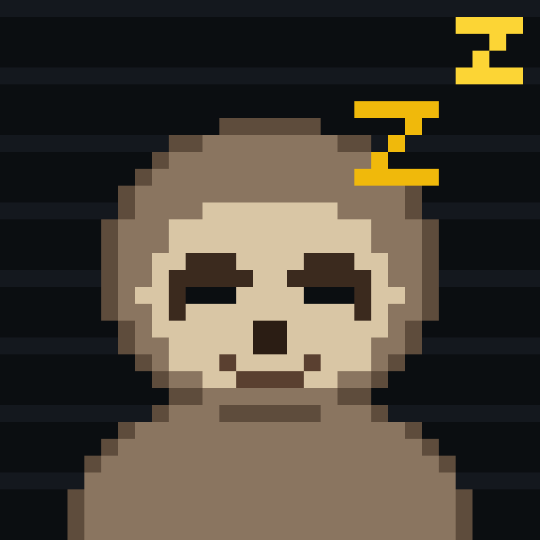 Sleepy tier example sloth
