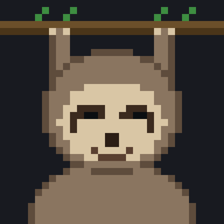 Hanging tier example sloth